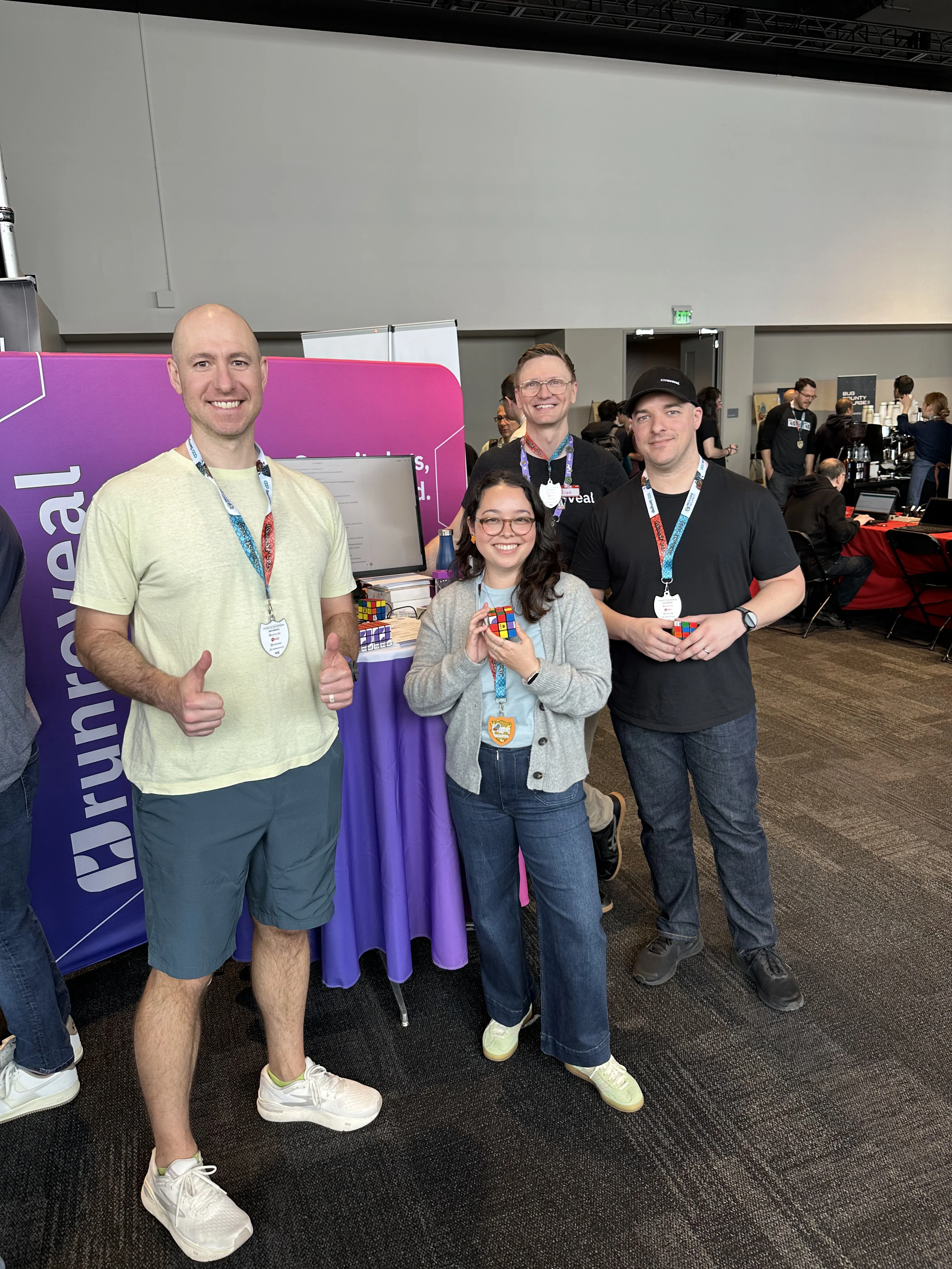 Team at conference booth