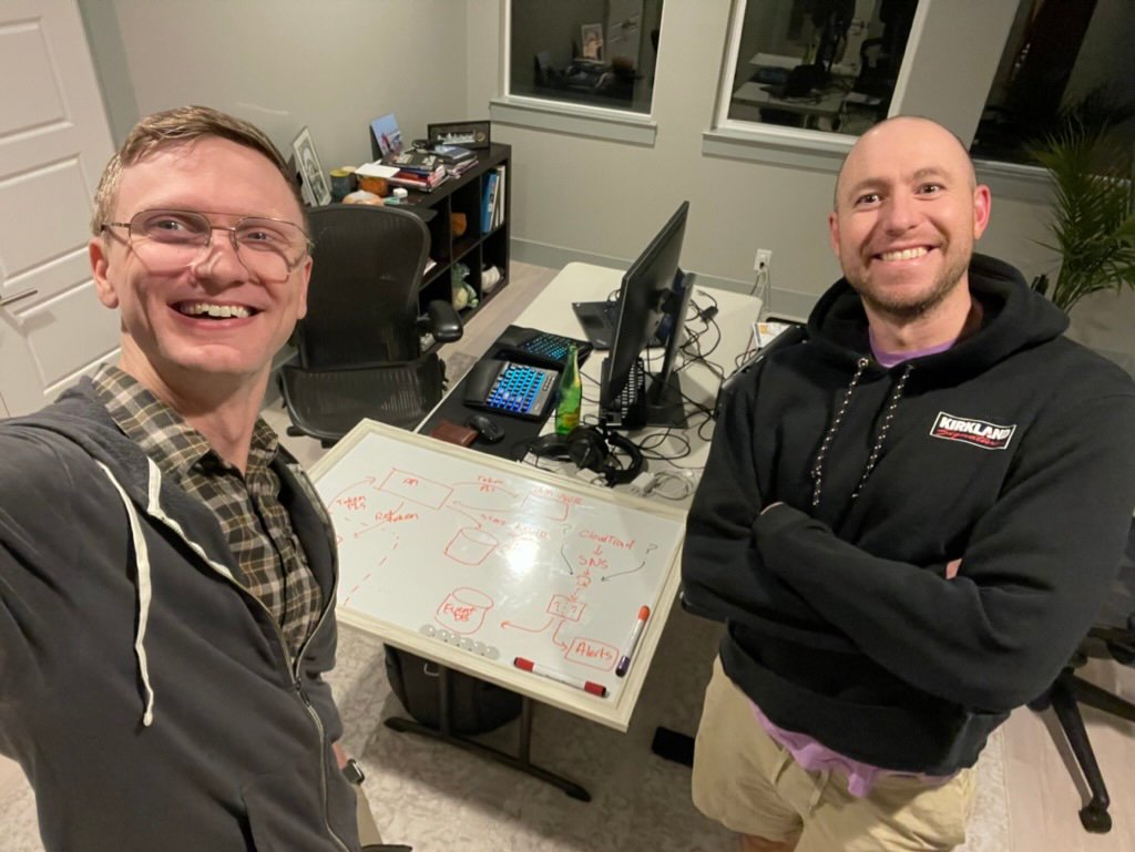 Alan and Evan, our co-founders, in the early days!